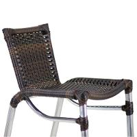 4 Banquetas Em Alumínio Fortaleza Alta Com Encosto Para Cozinha Edícula E Balcão Pedra Ferro