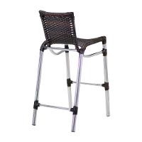 4 Banquetas Em Alumínio Fortaleza Alta Com Encosto Para Cozinha Edícula E Balcão Pedra Ferro - 5