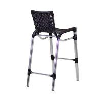 4 Banquetas Em Alumínio Fortaleza Alta Com Encosto Para Cozinha Edícula E Balcão Preto - 29