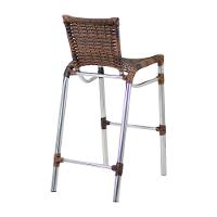 Kit 4 Banquetas Alumínio Alta Com Encosto Para Bar Balcão Edícula Cozinha Argila - 6