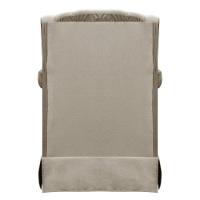 Poltrona Cadeira De Amamentação Balanço + Puff Ternura Veludo Bege Marfim - 8