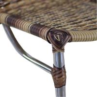 4 Banquetas Em Alumínio Fortaleza Alta Com Encosto Para Cozinha Edícula E Balcão Capuccino - 3