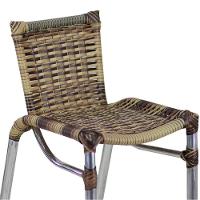 4 Banquetas Em Alumínio Fortaleza Alta Com Encosto Para Cozinha Edícula E Balcão Capuccino