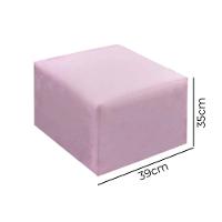 Poltrona Cadeira De Amamentação Balanço + Puff Ternura Material Sintético Rosa - Speciale Home Rosa - 2