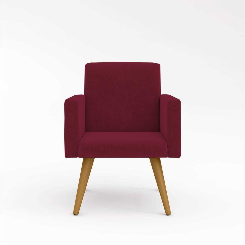 Kit 02 Poltronas Escritório Recepção Marsala - 5