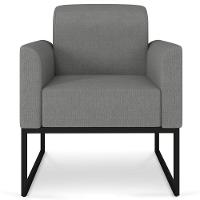 Conjunto Namoradeira E Poltrona Linho Grafite/Preto - 9