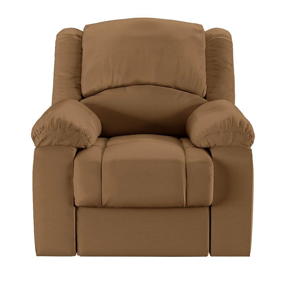 Poltrona Do Papai Reclinável Sala De Cinema Madrid Manual Pu Caramelo G23 - 8