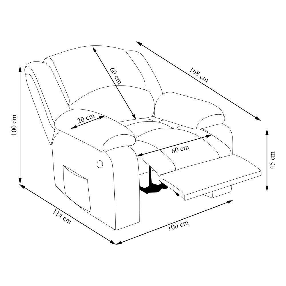 Poltrona Do Papai Reclinável Sala De Cinema Madrid Manual Pu Branco G23 - 6