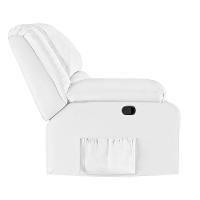 Poltrona Do Papai Reclinável Sala De Cinema Madrid Manual Pu Branco G23 - 2