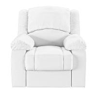 Poltrona Do Papai Reclinável Sala De Cinema Madrid Manual Pu Branco G23 - 8