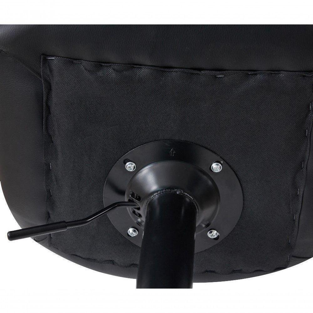 Kit 6 Banqueta Alta Elegance Estofada Com Base Giratória E Regulagem De Altura - Marrom - 6