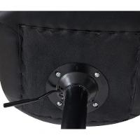 Kit 8 Banqueta Alta Elegance Estofada Com Base Giratória E Regulagem De Altura - Preto - 3