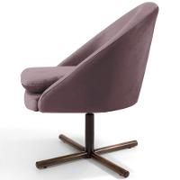 Kit 02 Poltronas Rafa D02 Veludo Rosê C-305 - 9