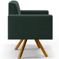 Kit 02 Poltronas Helô L02 Verde Musgo