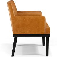 Kit 03 Poltronas Base Preto Beatriz W01 Couríssimo Whisky - 5