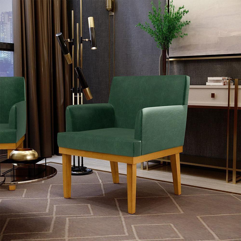 Kit 2 Poltronas Beatriz W01 Facto Verde Musgo - 2