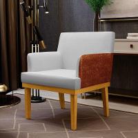 Kit 03 Poltronas Beatriz W01 Linho Cinza Camel - 25