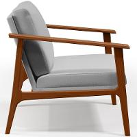 Kit 02 Poltronas Para Sala De Estar Petra B04 Linho Cinza - 12