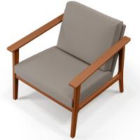 Kit 02 Poltronas Para Sala De Estar Petra B04 Linho Bege - 3