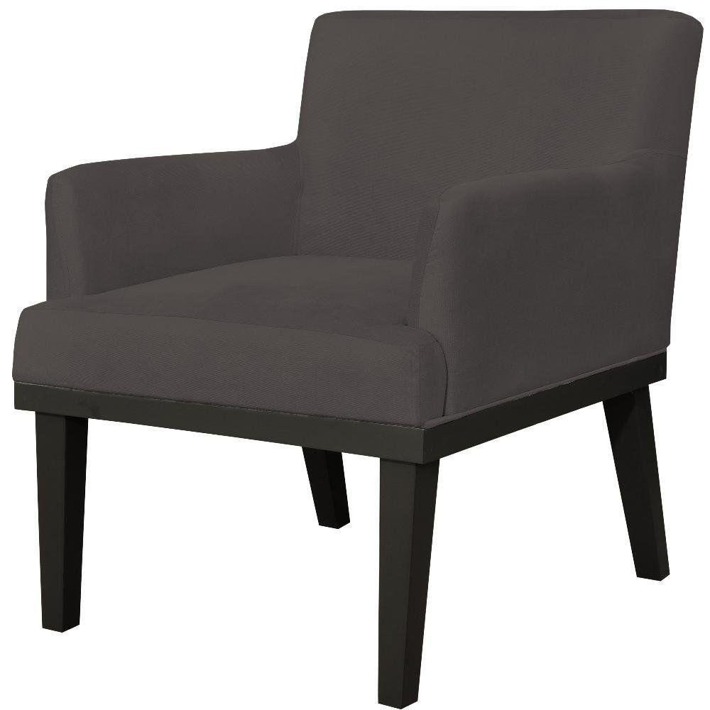 Kit 02 Poltronas Beatriz W01 Suede Marrom - 5