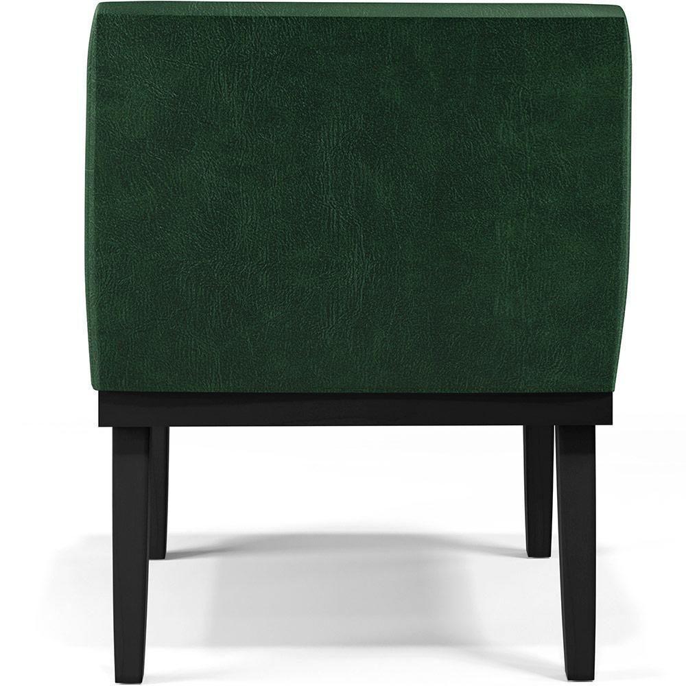 Kit 03 Poltronas Base Preto Beatriz W01 Facto Verde Musgo - 2