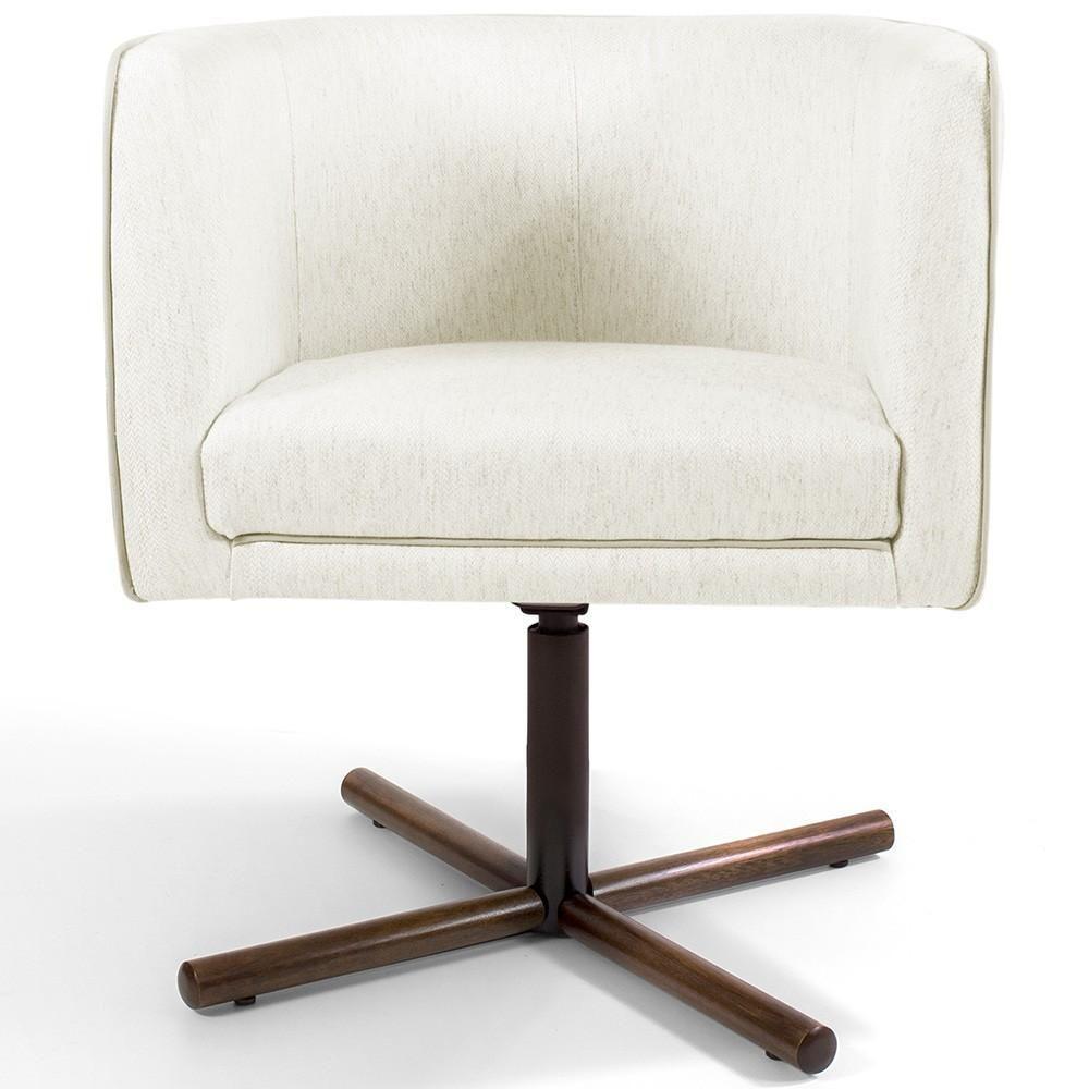 Kit 02 Poltronas Betina D02 Veludo Bege C-309 - 4