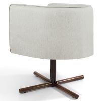 Kit 02 Poltronas Giratória Base X Betina D02 Bege C-107 - 3