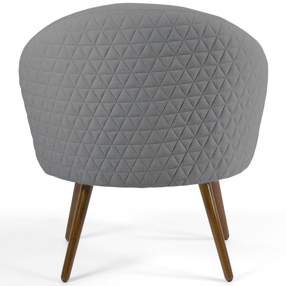 Poltrona Fixa Pés Palito Rafa Tressê Linho Cinza C-416 - 2