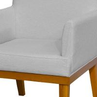 Kit 02 Poltronas Beatriz W01 Linho Cinza - 3