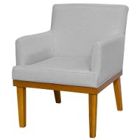 Kit 02 Poltronas Beatriz W01 Linho Cinza - 7