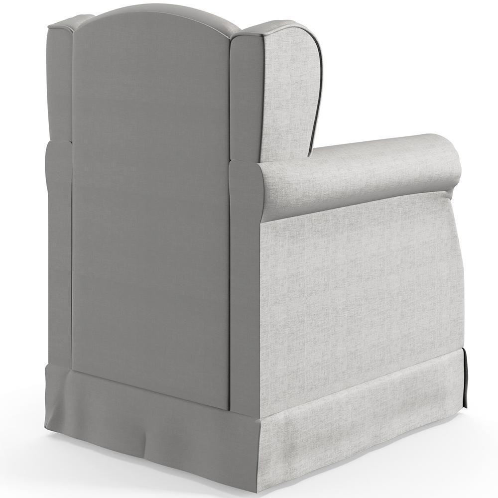 Poltrona Com Balanço E Puff Elisa P02 Facto Cinza - 2