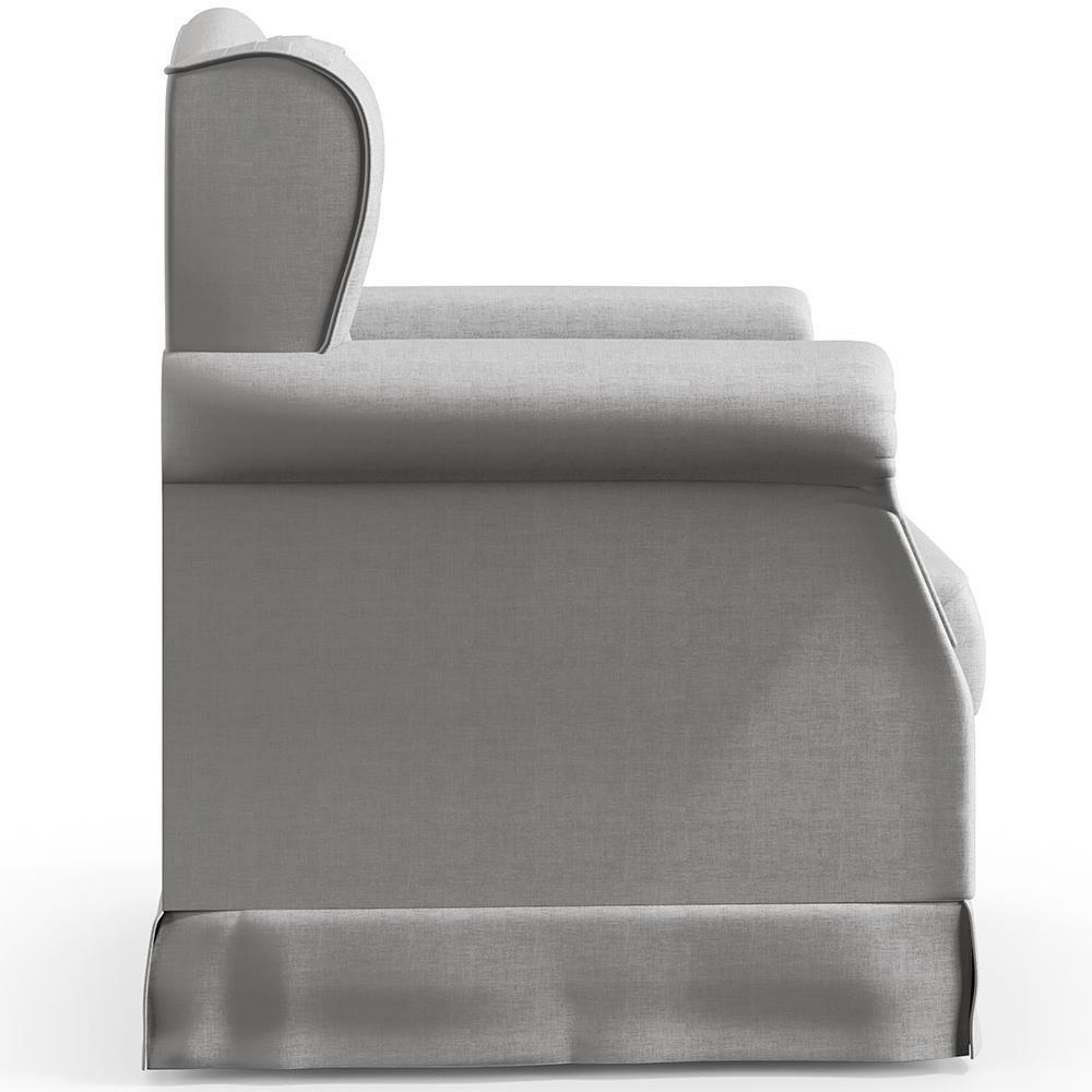 Poltrona Com Balanço E Puff Elisa P02 Facto Cinza - 3