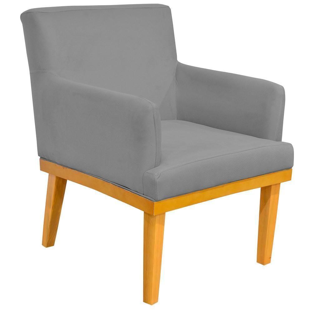 Kit 03 Poltronas Base Mel Beatriz W01 Corano Cinza - 6