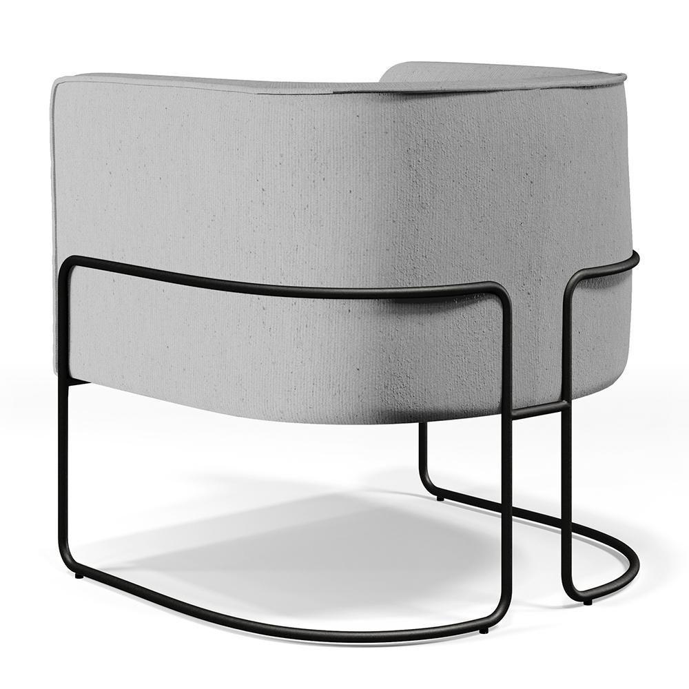 Kit 02 Poltronas Preto Betina D02 Cinza D-315 - 2