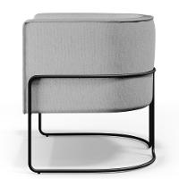 Kit 02 Poltronas Preto Betina D02 Cinza D-315 - 13