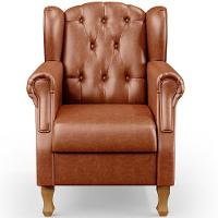 Kit 02 Poltronas Decorativa Yara P02 Camel