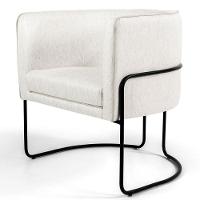 Kit 02 Poltronas Preto Betina D02 Creme A-48 - 7