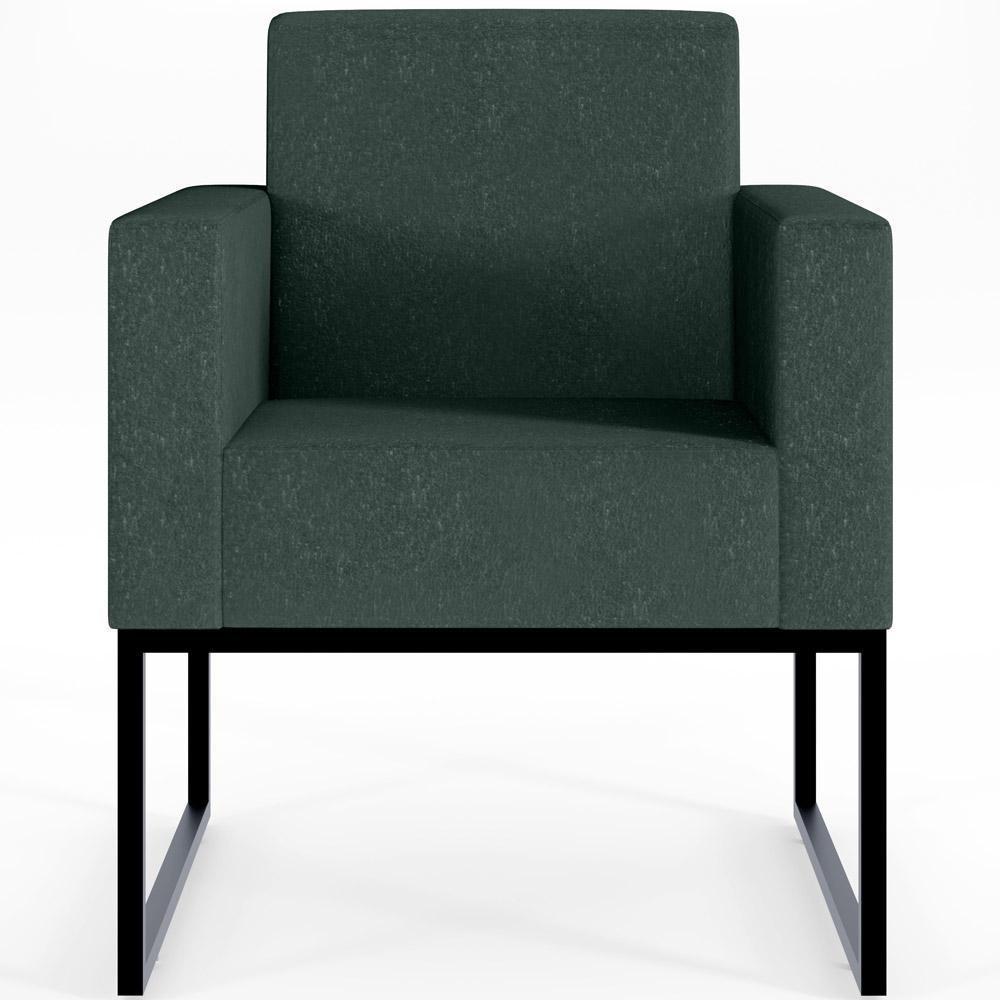 Kit 02 Poltronas Helô L02 Linho Verde Musgo - 6