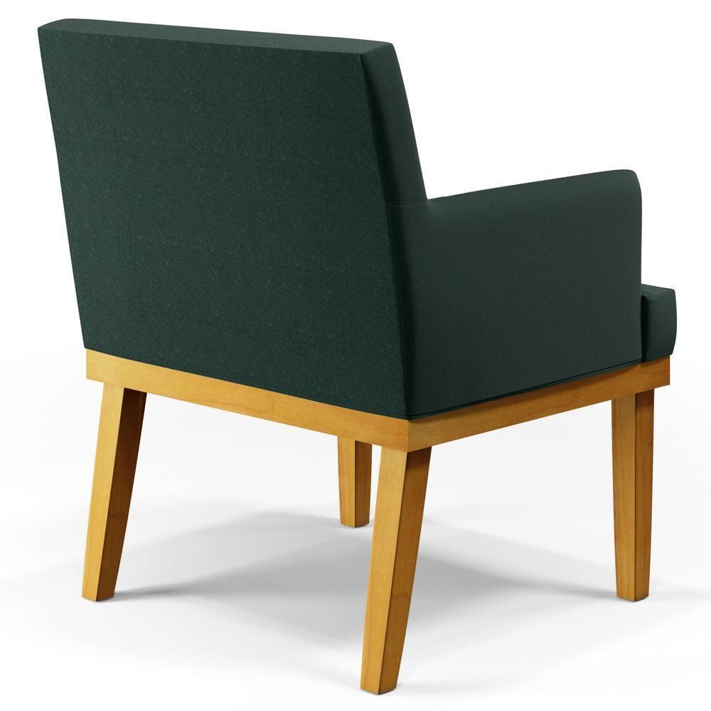 Kit 03 Poltronas Beatriz W01 Linho Verde Musgo - 3