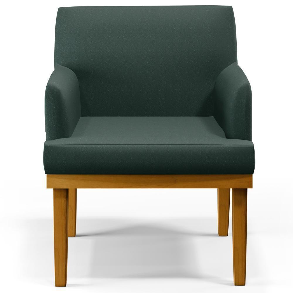 Kit 03 Poltronas Beatriz W01 Linho Verde Musgo - 8