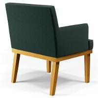 Kit 03 Poltronas Beatriz W01 Linho Verde Musgo - 7