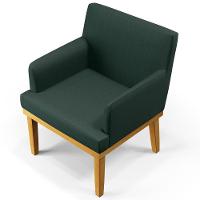 Kit 03 Poltronas Beatriz W01 Linho Verde Musgo - 10