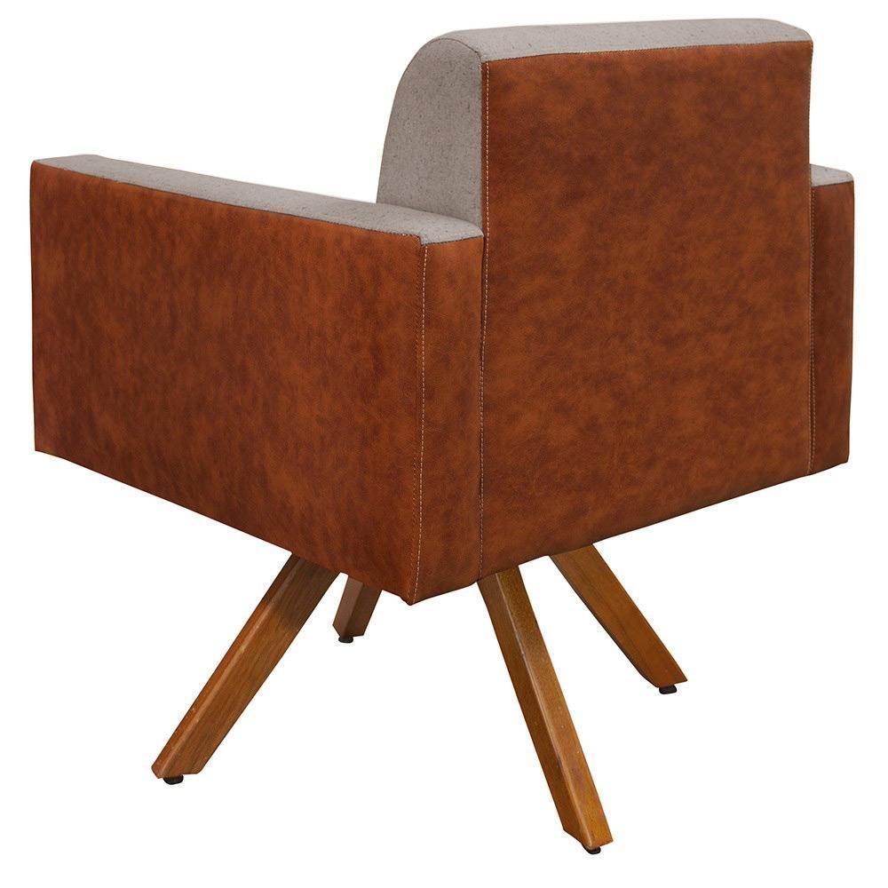 Kit 02 Poltronas Helô L02 Bege Camel - 4