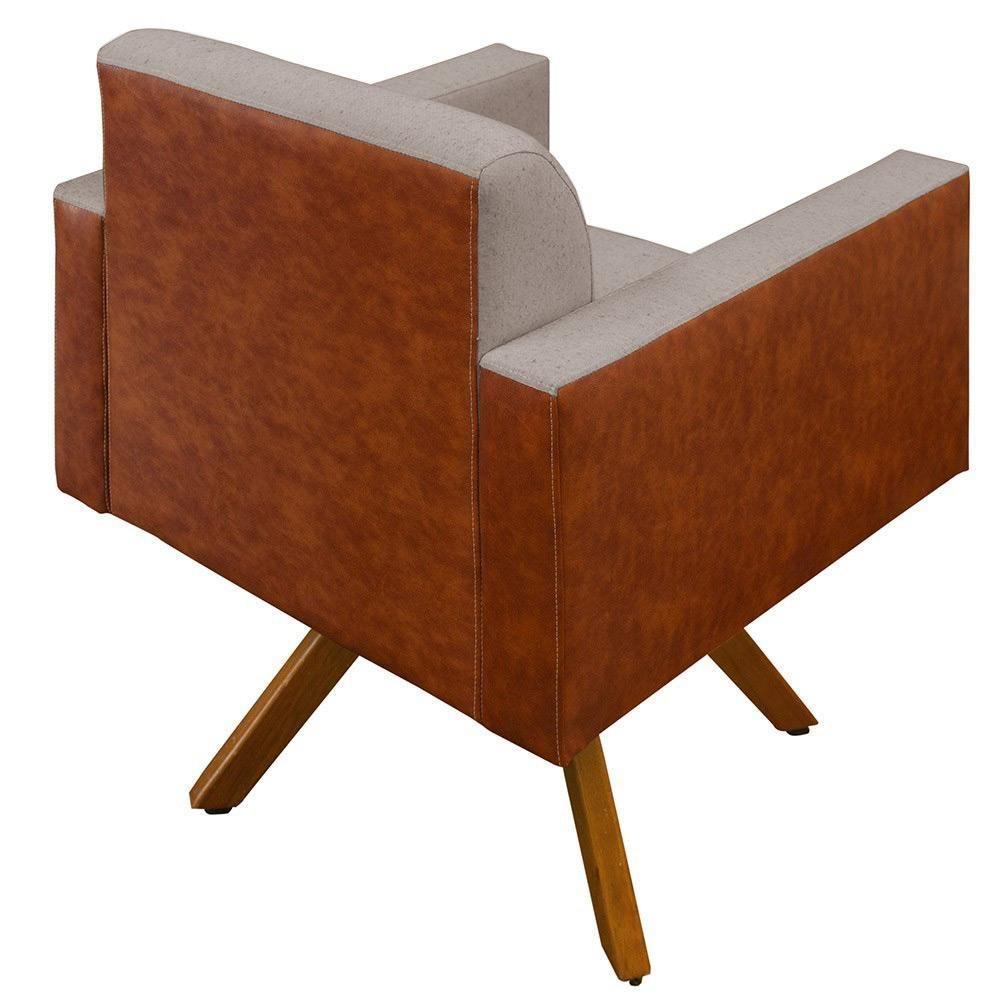 Kit 02 Poltronas Helô L02 Bege Camel - 5