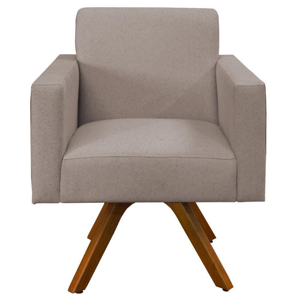 Kit 02 Poltronas Helô L02 Bege Camel - 8