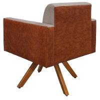 Kit 02 Poltronas Helô L02 Bege Camel