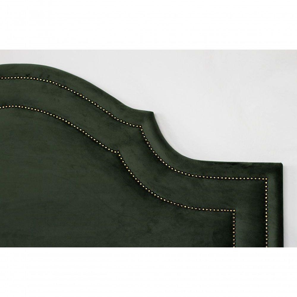 Cabeceira Queen Provençal Luxo 160X60 Verde Tachas Fumê - 4