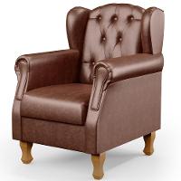 Kit 02 Poltronas Decorativa Yara P02 Marrom - 9