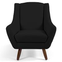 Kit 02 Poltronas Juliet D02 Veludo Preto C-300 - 3