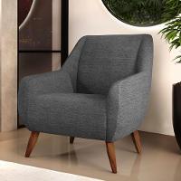 Kit 02 Poltronas Paloma D02 Cinza Escuro C-416 - 8